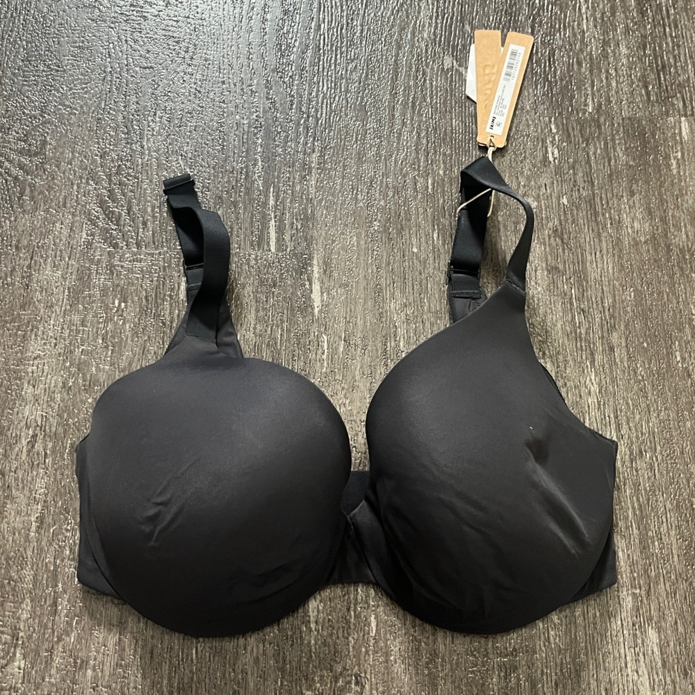 SKIMS Smoothing Full Coverage Lightly Lined Bra Onyx Black Size 32DD